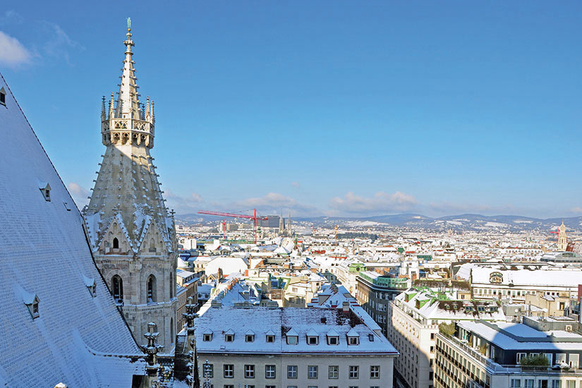 image Autriche Vienne vue aerienne en hiver  fo