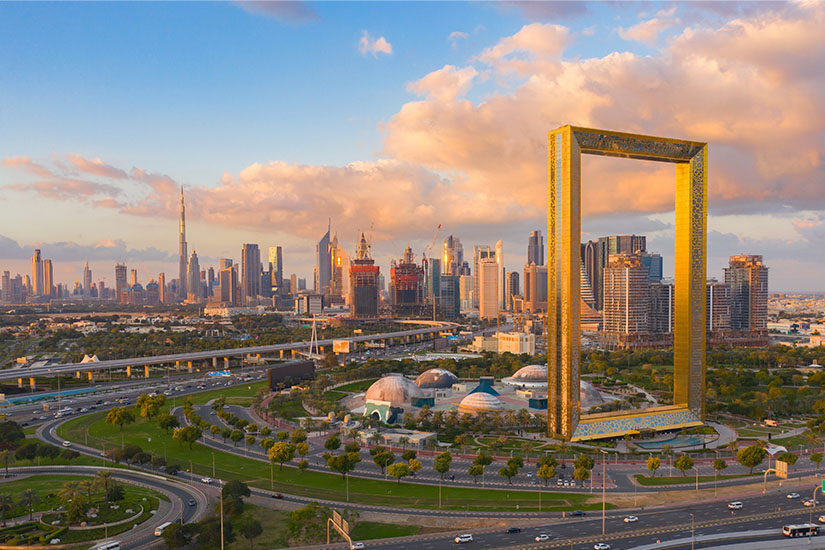 image Emirats arabes unis Dubai centre d affaire Dubai Frame as_329401831