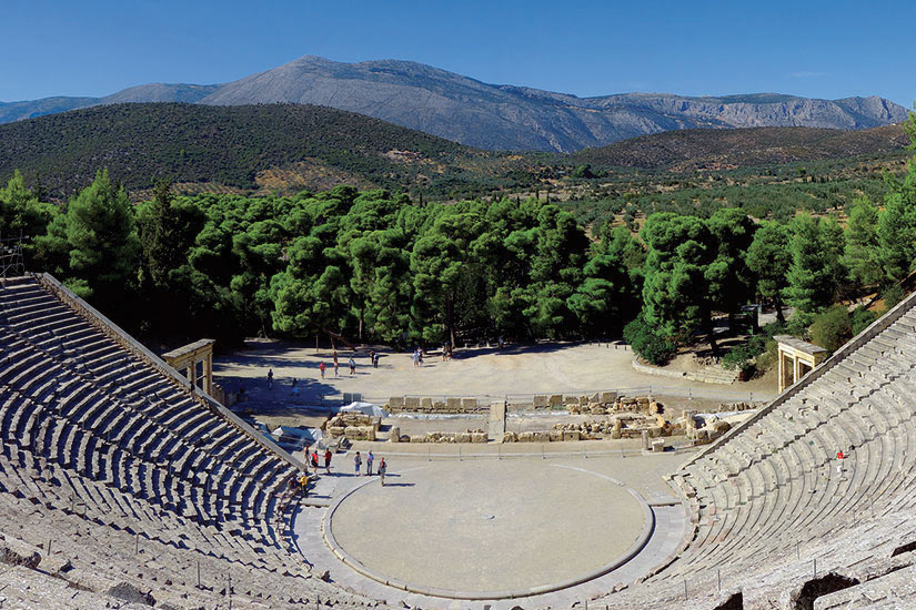 image Grece Argolide Theatre d Epidaure dans le Sanctuaire d Asclepios  fo