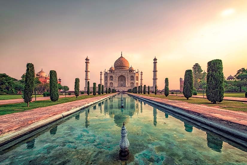 image Inde Agra Taj Mahal au lever du soleil as_265642486