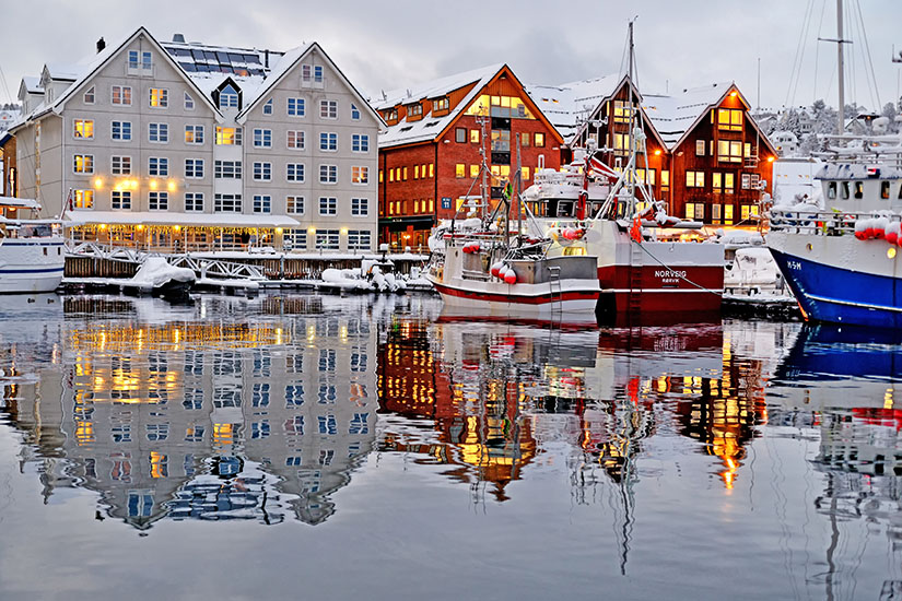 image Norvege Port de Tromso hiver as_318303863