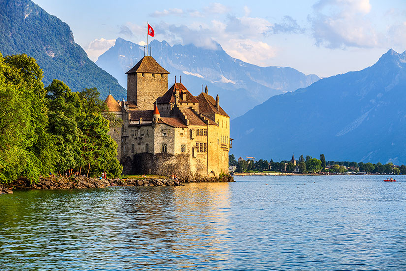 image Suisse Chateau Chillon lac Leman  fo