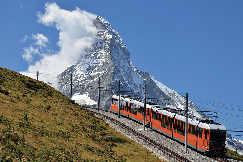 image Suisse Monte Cervino train du Gornergrat et Matterhorn  fo