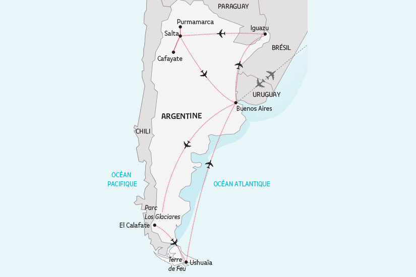 carte Argentine Altiplano Patagonie SH 23 24_424 454772