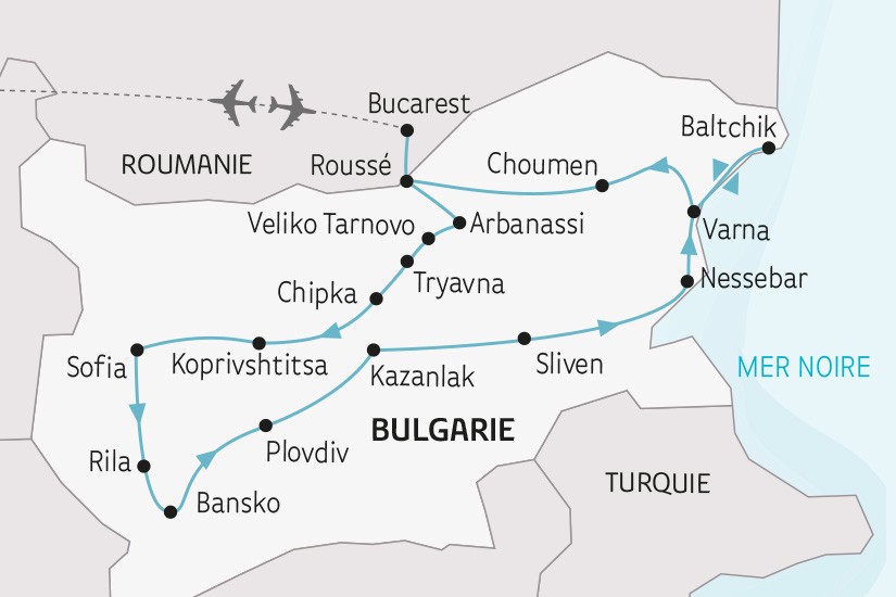 carte Bulgarie Balkans et Mer Noire SH 2023_414 318404