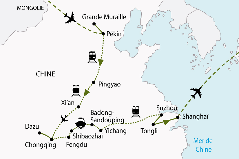 Chine - Combiné circuit et croisière en bateau 5* sur le Yang-Tsé