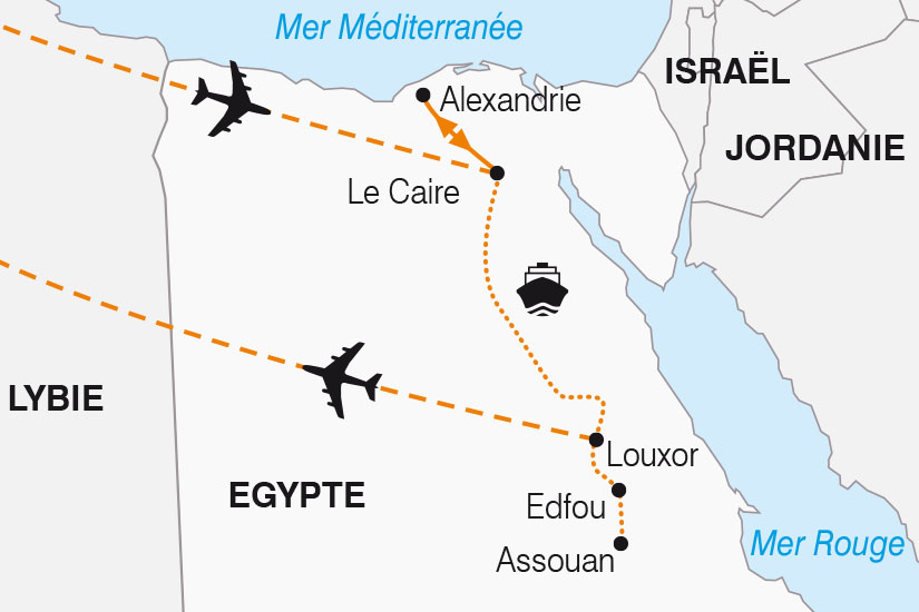 carte Egypte d Alexandrie a Assouan SH 2023_411 349332