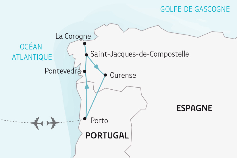 carte Espagne la Galice et les Chemins de Compostelle SH 2023_414 347801