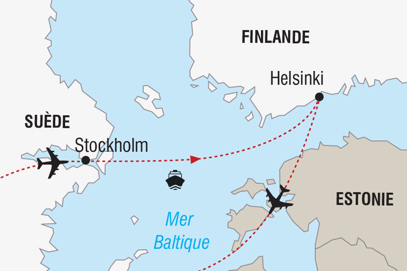 carte Finlande Suede Nouvel An en Mer Baltique_306 861844