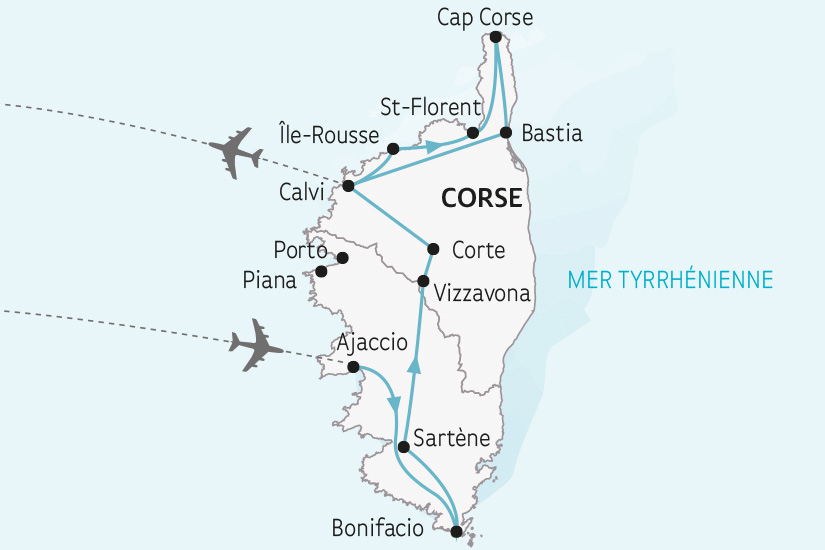 France - Corse - Circuit La Corse du Nord au Sud