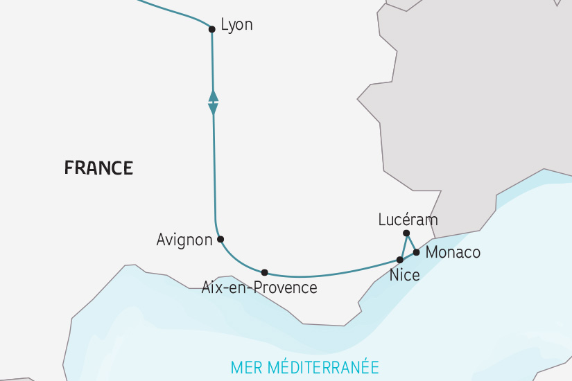France - Côte d'Azur - Nice - Rhône - Lyon - Circuit Fête des Lumières à Lyon et Marchés de Noël de Provence