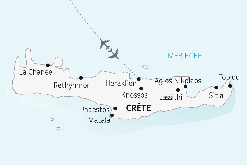 carte Grece la Crete Est en Ouest Combine SH 2023_414 518061