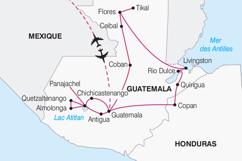 carte Guatemala Honduras Tresors du Guatemala et Honduras 2019_292 148263