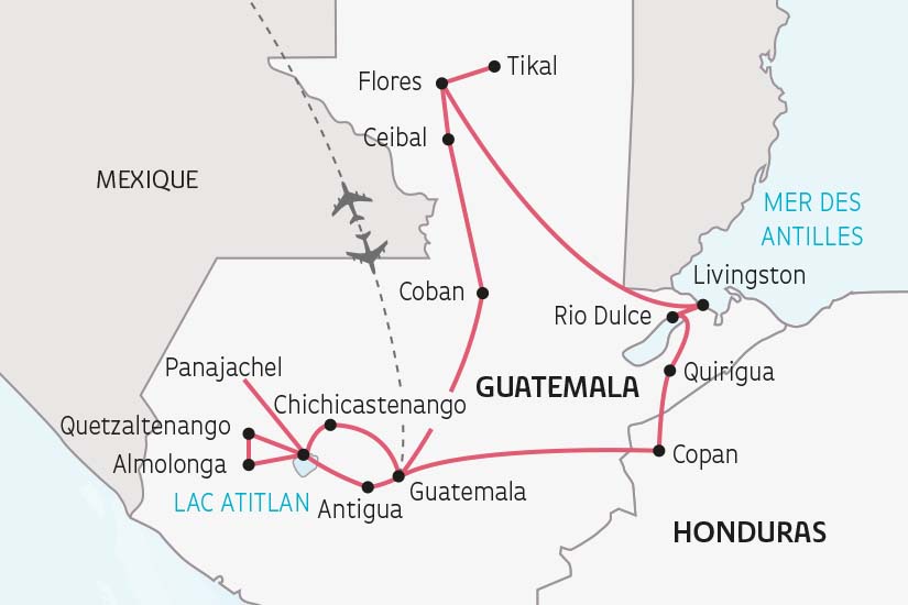 carte Guatemala Honduras Tresors du Guatemala et Honduras SH 2023_414 580039
