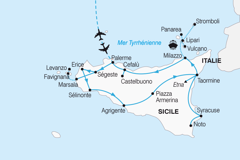 carte Italie La Sicile au pied d un volcan SH 2022_388 736570