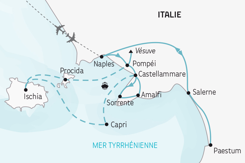 carte Italie Naples la plus Belle Baie au Monde SH 2023_414 534138