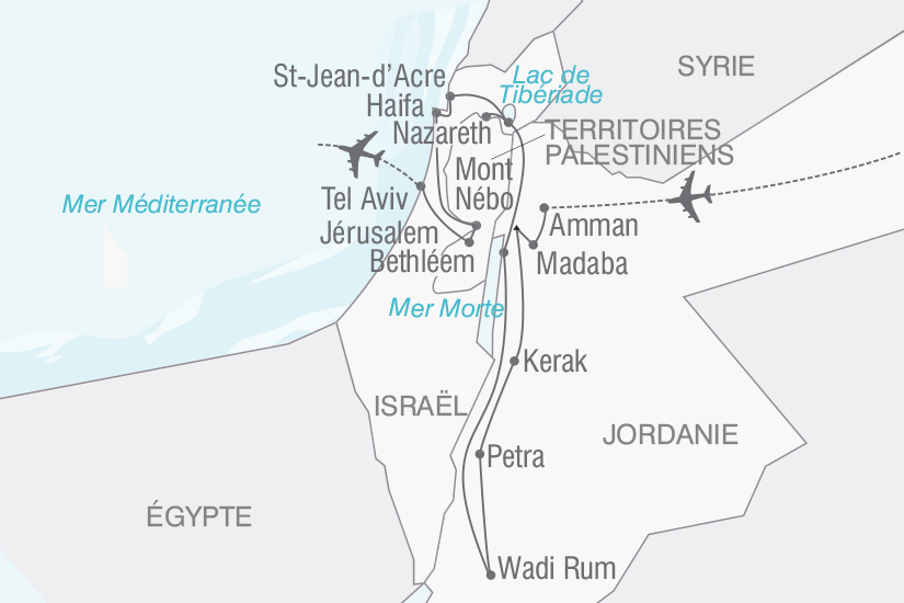 Circuit Israël Jordanie Jordanie et Israël, splendeurs d'Orient 11 jours Nationaltours