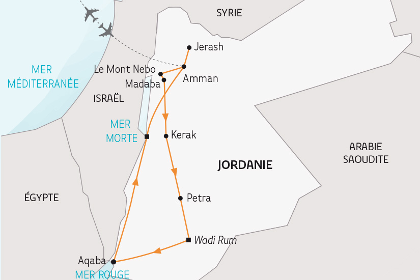 carte Jordanie sur les traces de Lawrence d Arabie SH 23 24_424 598721