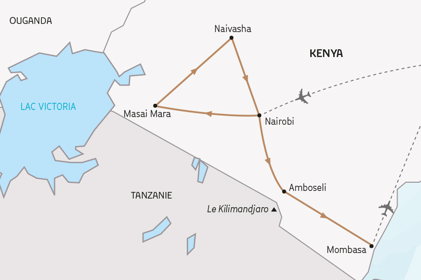 carte Kenya Safaris Mythiques au Kenya SH 2023_414 351492