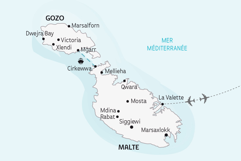 carte Malte l Ile des Chevaliers SH 2023_414 788552