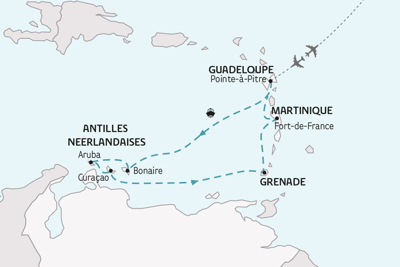 carte Martinique Guadeloupe CroisiereBretonsAntilles2024 SH 2023_414 568358