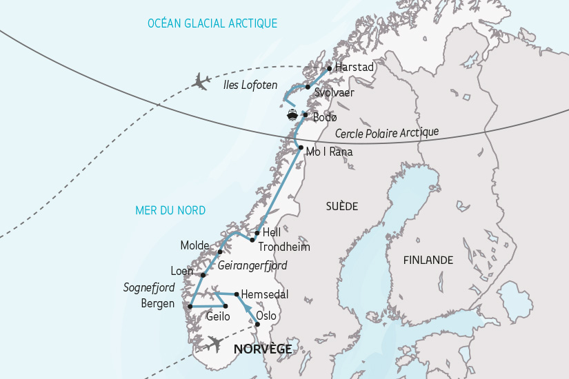 carte Norvege Majestueux Fjords Iles Lofoten SH 2023_414 467745