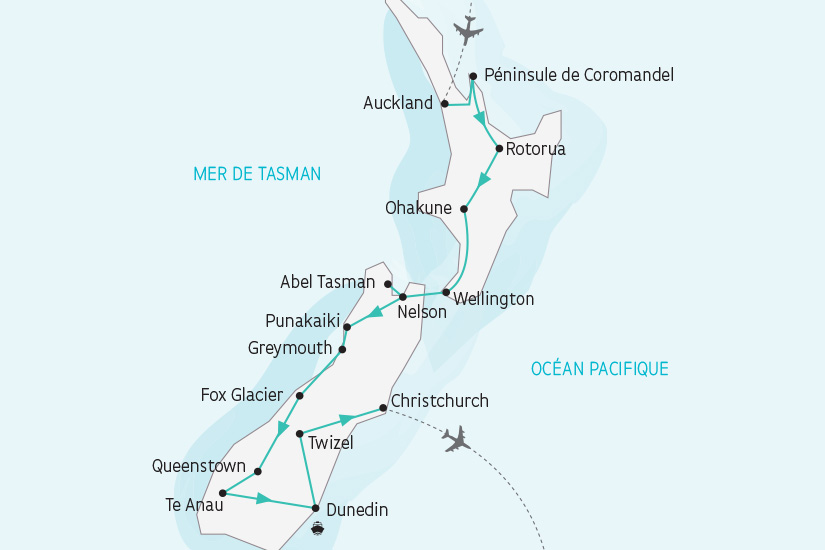 Nouvelle Zélande - Circuit La Nouvelle-Zélande, entre Ile Fumante et Ile de Jade