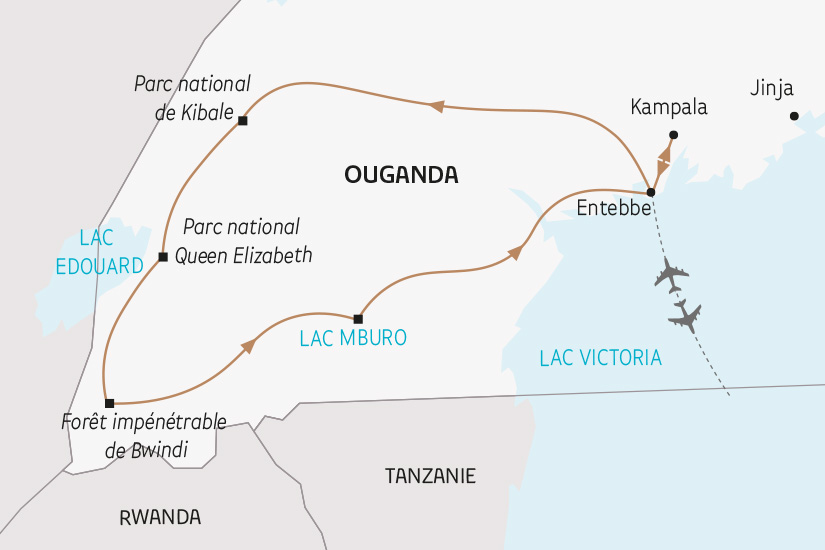 carte Ouganda royaume Gorilles SH 23 24_424 646644