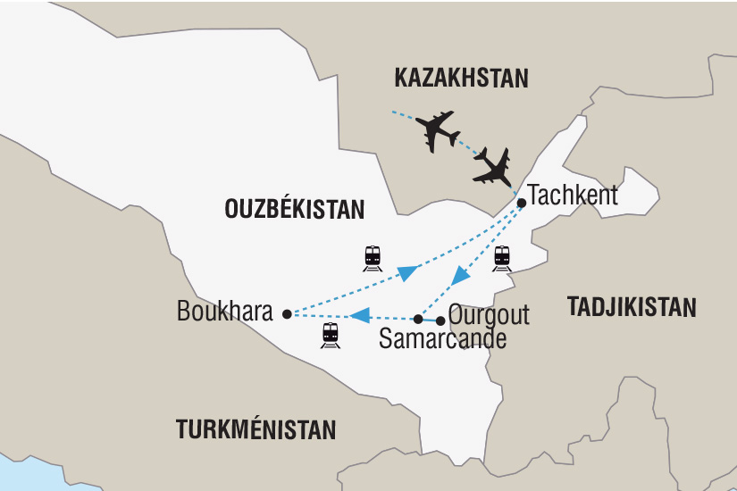 carte Ouzbekistan La Fete du Navrouz sur la Route de la Soie_306 768913