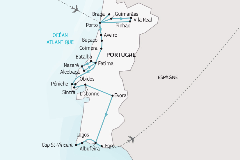 carte Portugal du Nord au Sud SH 2023_414 676205