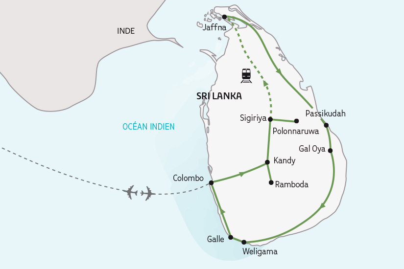 carte Sri Lanka le Grand Tour de Ceylan SH 2023_414 752443