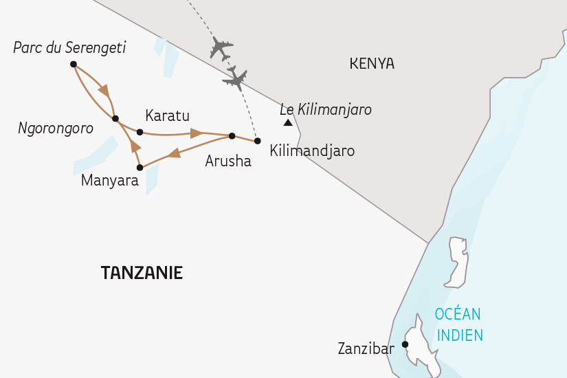 carte Tanzanie authentique SH 23 24_424 467431