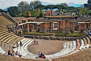 italie pompei groes theatre  fo